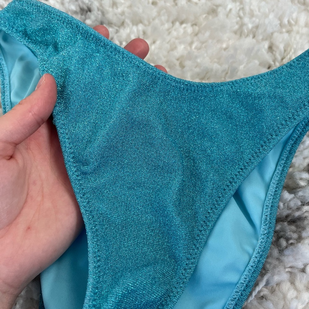 PacSun Blue High-Leg Bikini Swimwear - Picture 2 of 4